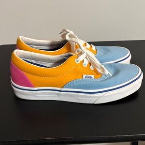 Vans Kids' Blue, Orange, and Pink Sneakers